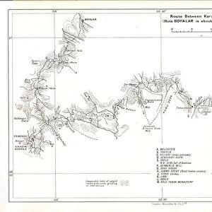 Route between Karaman and Kiz Kale, c1915. Creator: Stanfords Geographical Establishment