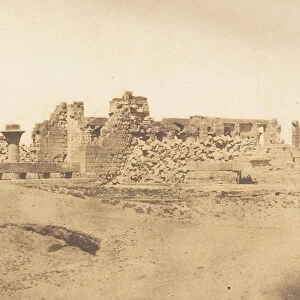 Ruines de la Salle Hypostyle du Palais de Karnac - Vue prise du Sud-Ouest, 1849-50