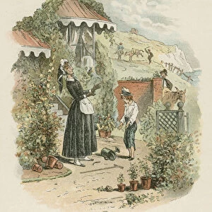 Scene from David Copperfield by Charles Dickens, 1849-1850. Artist: Hablot Knight Browne