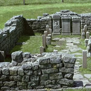 Shot of a Mithraic temple near Hadrians Wall