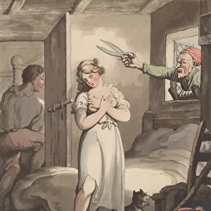 A Snip in a Rage, July 1, 1802. July 1, 1802. Creator: Thomas Rowlandson