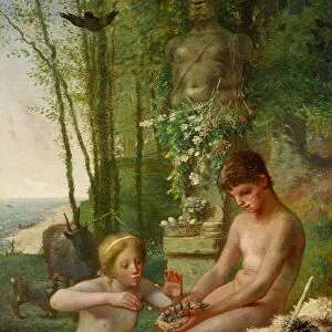 Spring (Daphnis and Chloe), 1865. Artist: Millet, Jean-Francois (1814-1875)