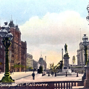 Spring Street, Melbourne, Australia, 1912
