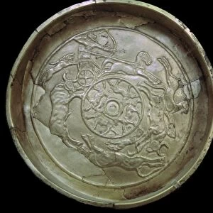 Syrian golden bowl from the temple of Baal
