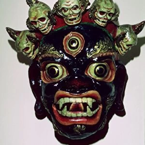 Tibetan mask used in ritual dance, c9th century