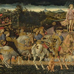 The Triumph of David, c. 1450. Artist: Pesellino, Francesco di Stefano (1422-1457)
