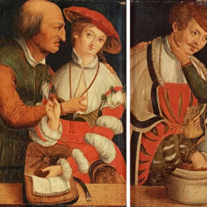 The Unequal Couples. Artist: Cranach, Lucas, the Elder (1472-1553)