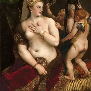 Venus with a Mirror, c. 1555. Creator: Titian
