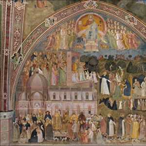 Via Veritatis (The Way of Truth). Fresco of the Cappellone degli Spagnoli, ca 1365. Artist: Andrea di Bonaiuto, (Andrea da Firenze) (1343-1377)