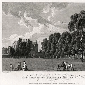 A View of the Princes House at Kew, 1776. Artist: Michael Angelo Rooker