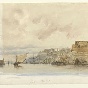 View of Valetta, Malta. Artist: Holland, James (1799-1870)