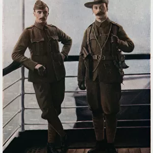 Volunteers on board ship for the Boer War, 1900