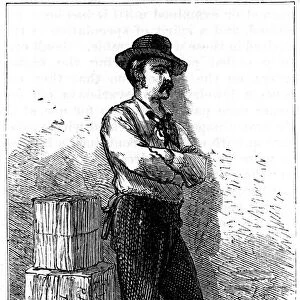 A Wells Fargo messenger from their Express Delivery service via the Isthmus of Panama, 1875