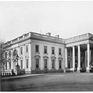 The White House, Washington DC, late 19th century. Artist: John L Stoddard