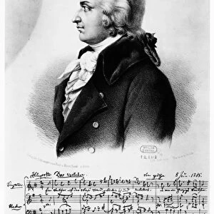 Wolfgang Amadeus Mozart (1756-1791), c1790