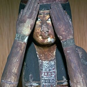 Wooden figure of the Egyptian goddess Nepthys, 15th century
