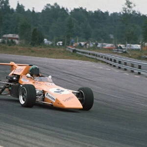 1972 Shell British F3 Championship. Anderstorp, Sweden. 18th June 1972. Rd 8. Colin Vandervell (Ensign F372 - Ford), 2nd position leads Peter Hull (Brabham BT38 - Ford), 5th position, action. World Copyright: LAT Photographic