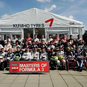 Zandvoort Masters of F3 at Zolder: The drivers line up for the group photo