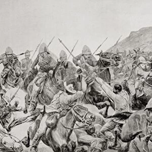 Charge Of The 5Th Lancers At The Battle Of Elandslaagte, 21 October 1899, During The Second Boer War. From The Book South Africa And The Transvaal War By Louis Creswicke, Published 1900