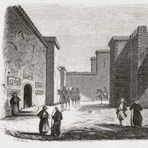 Interior of the citadel at Halicarnassus, Turkey. From Monuments de Tous les Peuples, published 1843