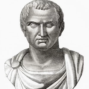 Marcus Antonius, 83 BC - 30 BC, aka Mark Antony or Anthony. Roman politician and general. From Cassells Illustrated Universal History, published 1883