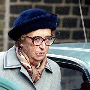Actress Thora Hird who plays Edie Pegden in the BBC situation comedy series Last of