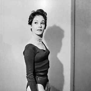 Ballet Dancer Belinda wright in her dressing room. April 1953 D2112