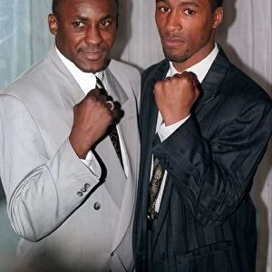 Boxers Michael Watson and Mike McCallum 1990