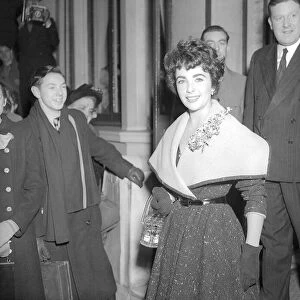 Elizabeth Taylor at a West End Hotel London February 1952