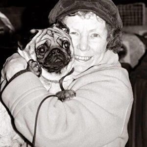 Gretchen Franklin - who played Ethel in the soap Eastenders with her pet co star