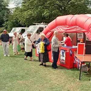 The Liverpool Echo stand at St Helens show. Sherdley Park, St Helen, Merseyside