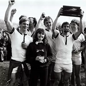 Oxford v Cambridge Boat Race - 1982 Oxford celebrate winning the race