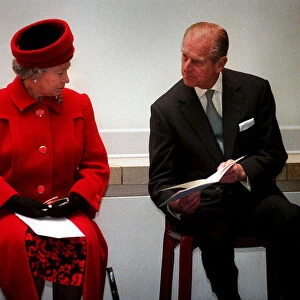 Queen Elizabeth II in Edinburgh, November 1998 With the Duke of Edinburgh at