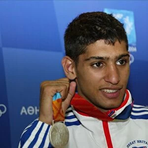 Amir Khan With Silver Medal