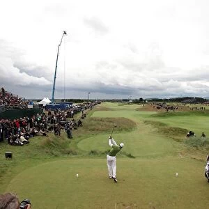 Sergio Garcia Drives Off On The 6th