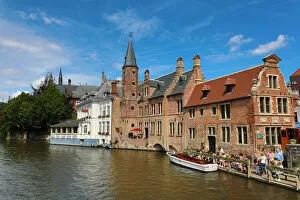 Quay of the Rosary or Rozenhoedkaai, Bruges, Belgium