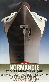 Advertisement for the Normandie cruise liner