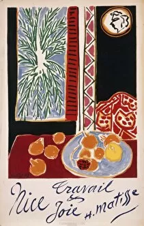 Poster advertising Nice, by Matisse